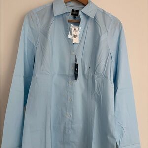 Express The Essential Shirt Original Sky Blue Women’s Dress Shirt